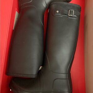 Black Tall Rain Boots